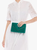 Paradox London Delyssa clutch bag emerald green, UK version