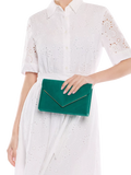 Paradox London Delyssa clutch bag emerald green, UK version