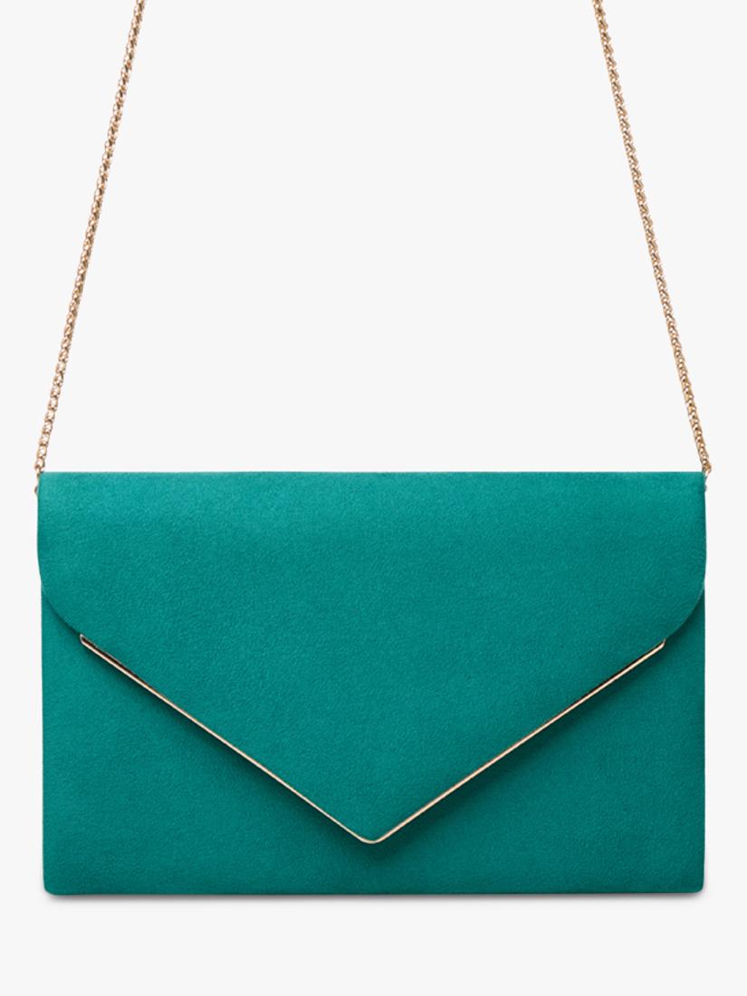 Paradox London Delyssa clutch bag emerald green, UK version