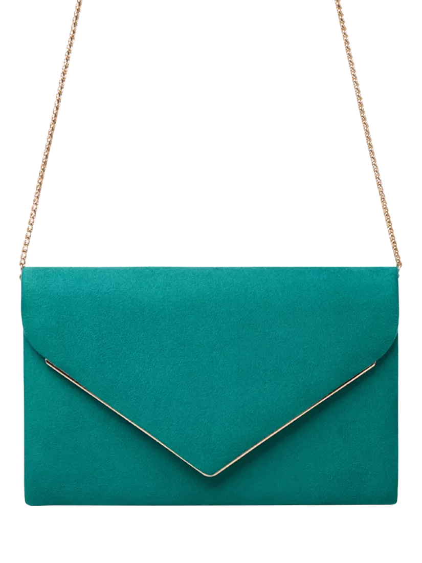 Paradox London Delyssa clutch bag emerald green, UK version