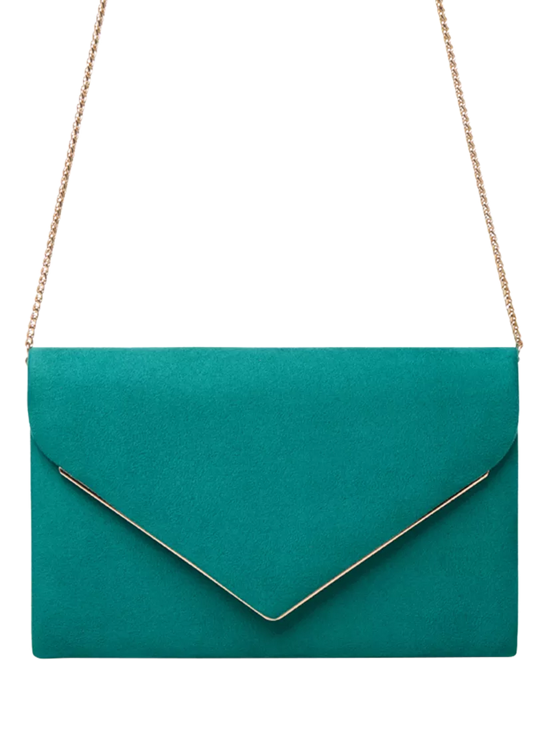 Paradox London Delyssa clutch bag emerald green, UK version