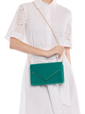 Paradox London Delyssa clutch bag emerald green, UK version