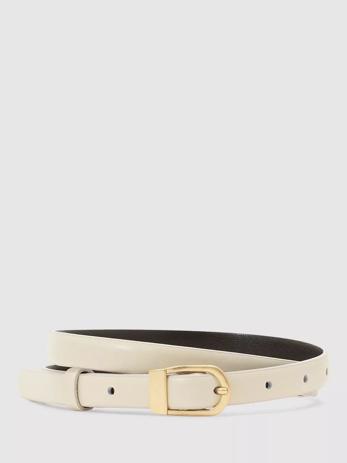 Reiss Mila D-Buckle Pure Leather Belt