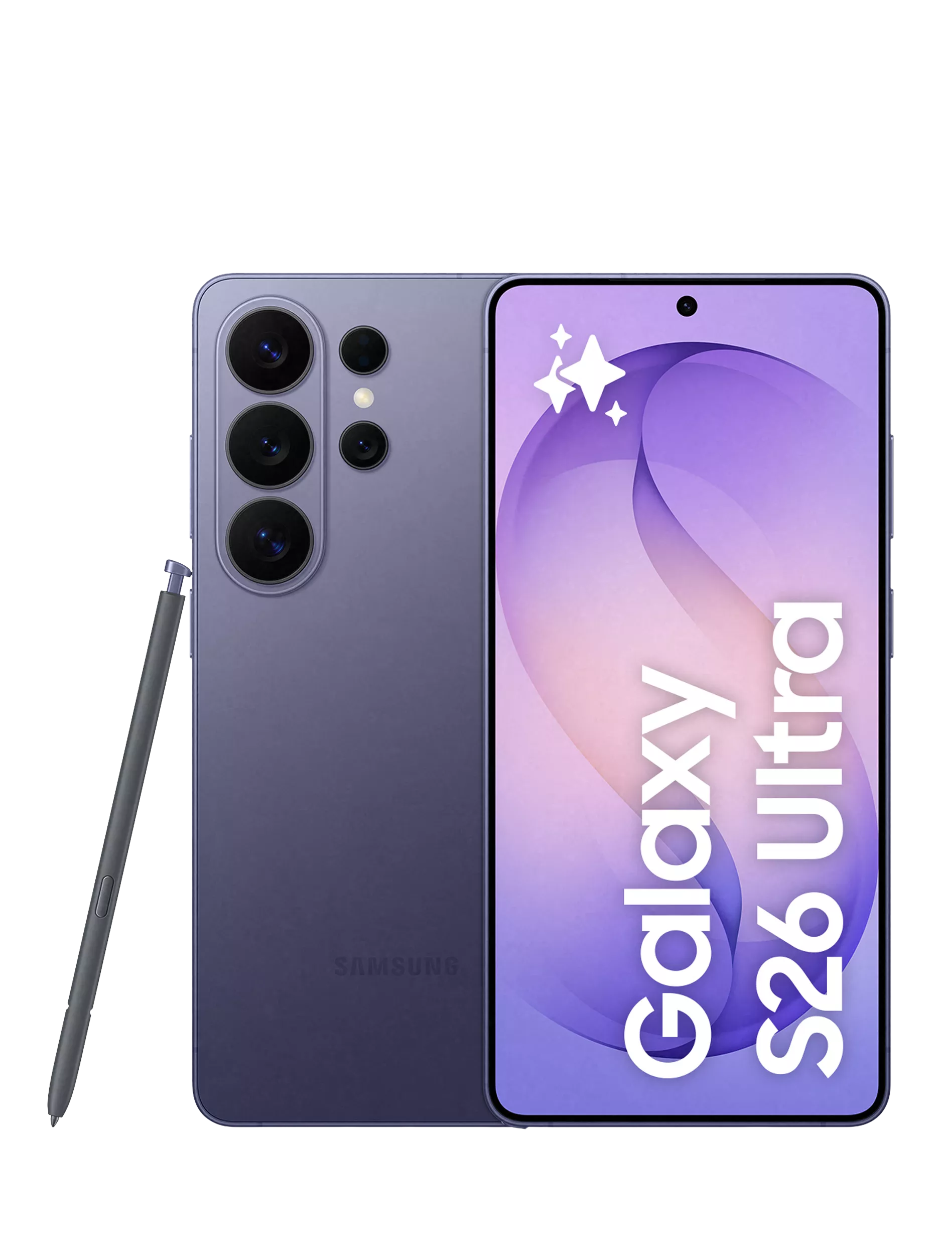 Samsung Galaxy S26 Ultra Cobalt Violet 256GB SIM Free 5G Smartphone with Bluetooth S Pen