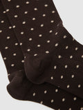 Reiss Dotty ankle socks chocolate (British brand)
