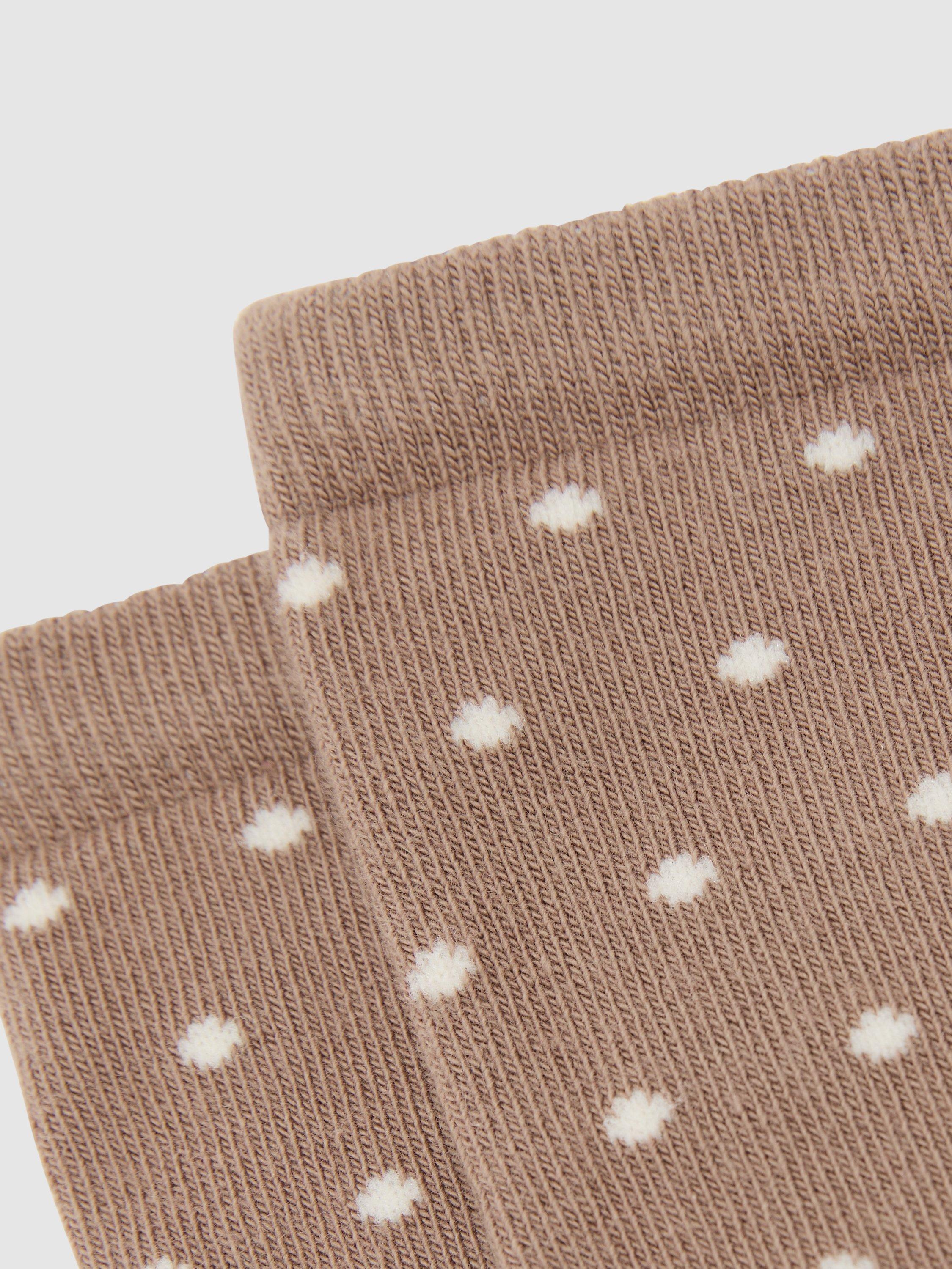 Reiss dotty ankle socks neutral, imported from the UK