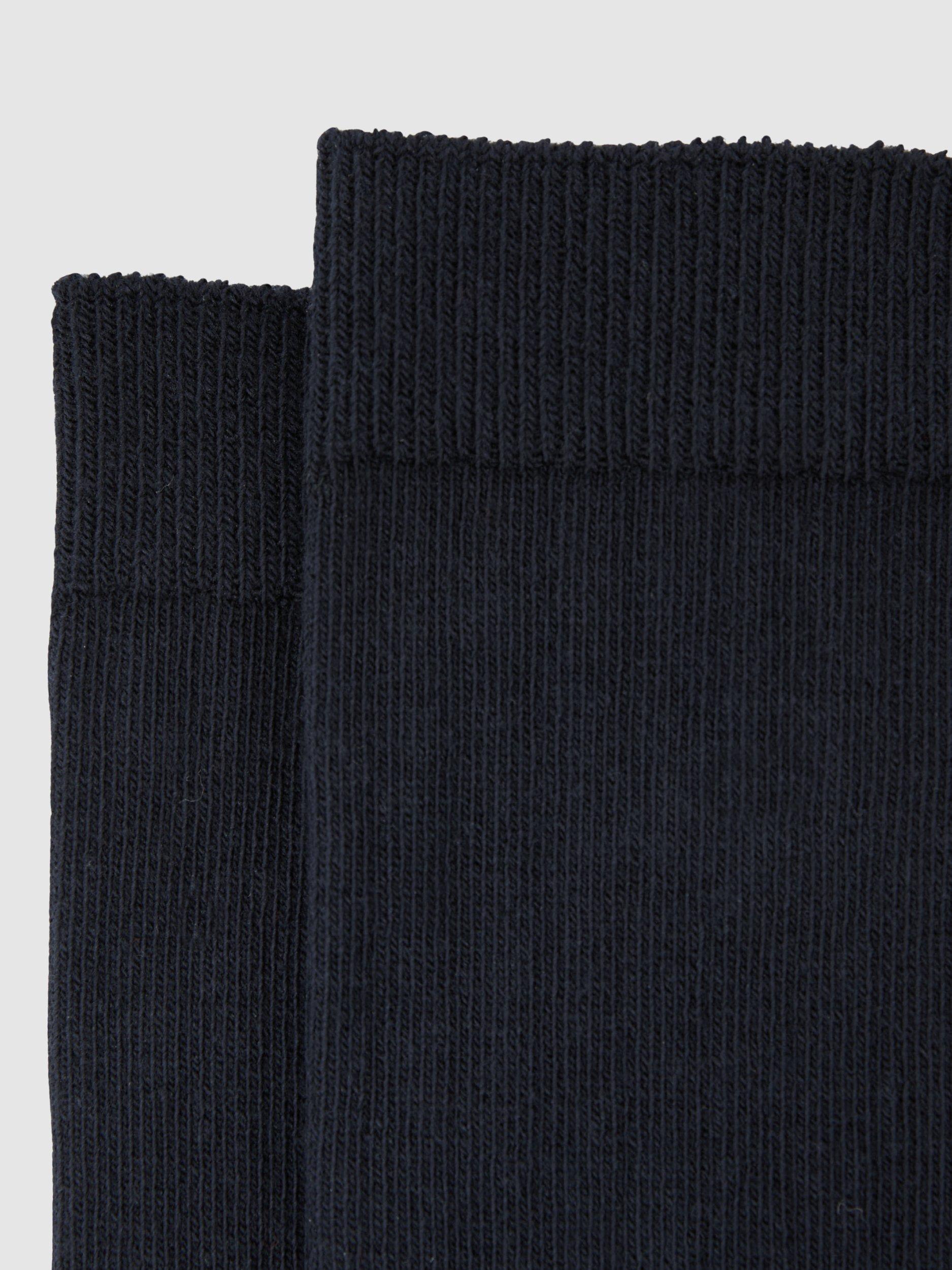 Reiss Felicia Loafer Socks navy ankle socks - British product