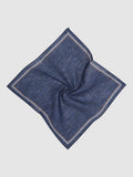 Reiss navy linen pocket square 100% linen, imported from the UK