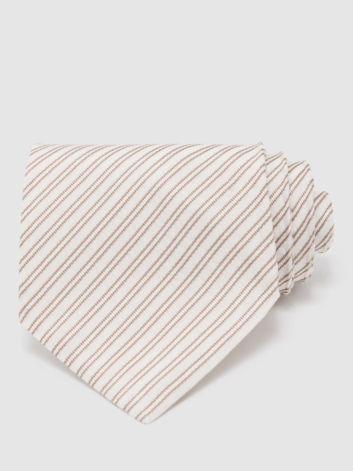 Reiss striped silk blend tie - British product