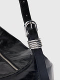 Whistles black leather shoulder bag - British product