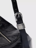 Whistles black leather shoulder bag - British product