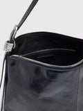 Whistles black leather shoulder bag - British product
