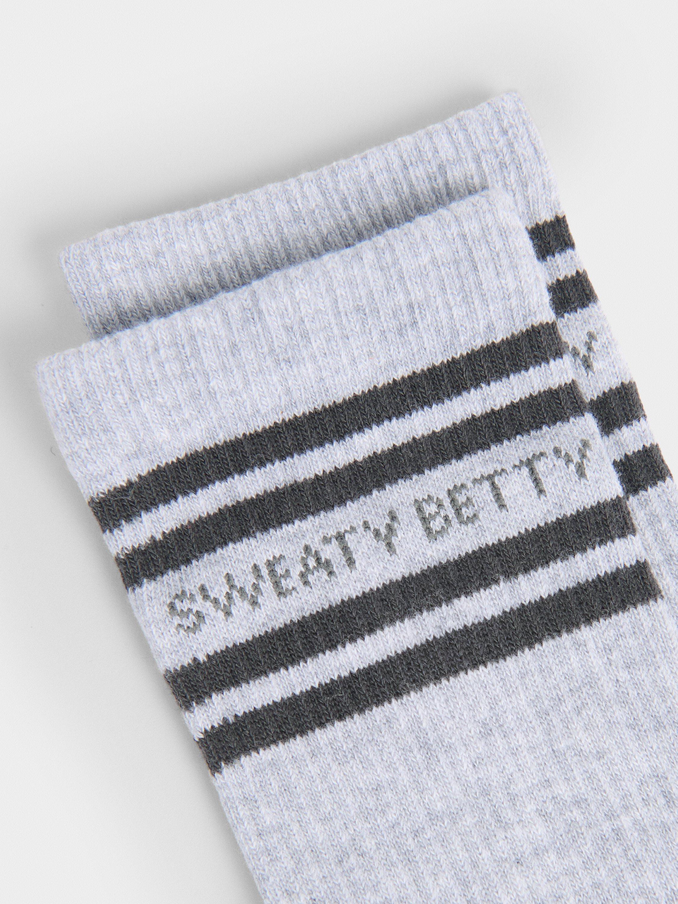 Sweaty Betty varsity slogan ankle socks (British brand)