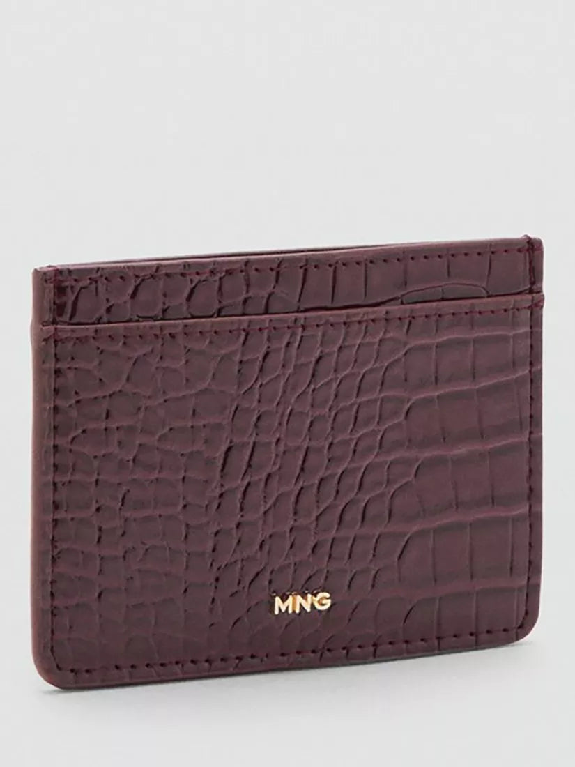 Mango Croc Embossed Card Holder