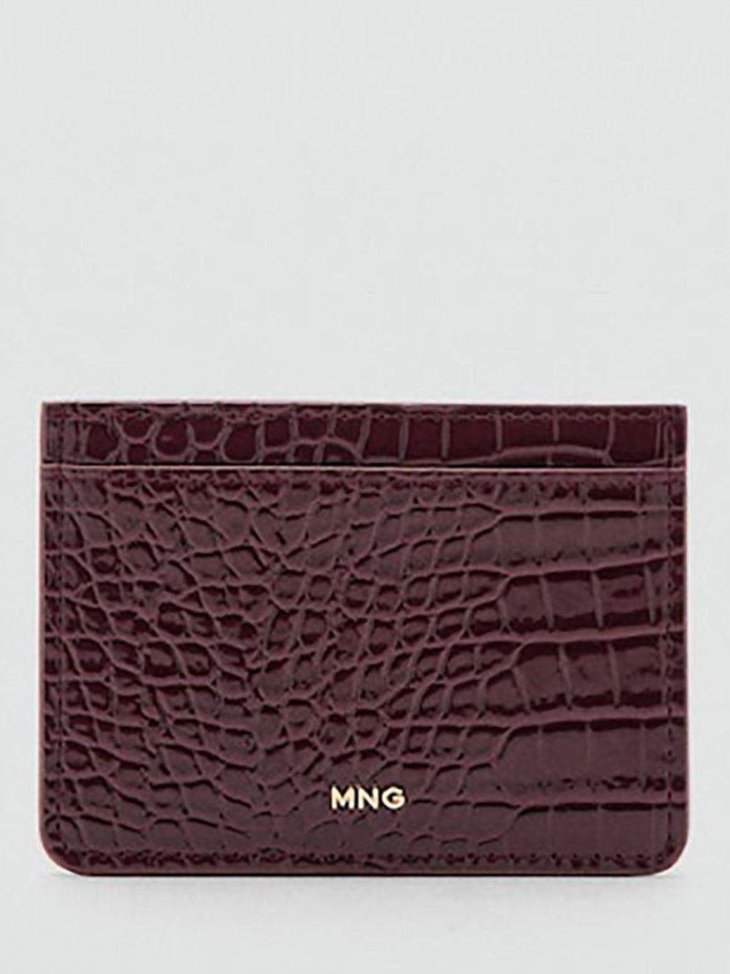 Mango croc embossed card holder, imported from the UK