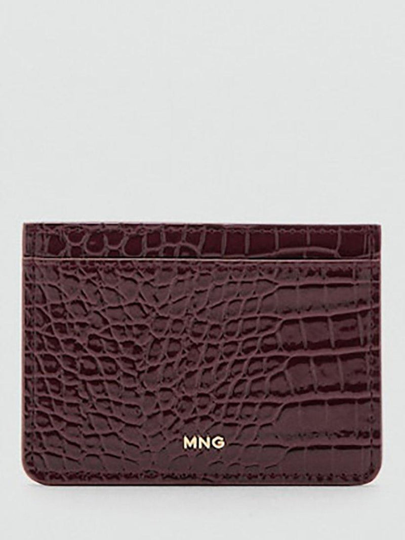 Mango croc embossed card holder, imported from the UK