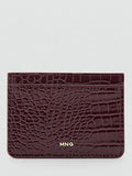 Mango croc embossed card holder, imported from the UK