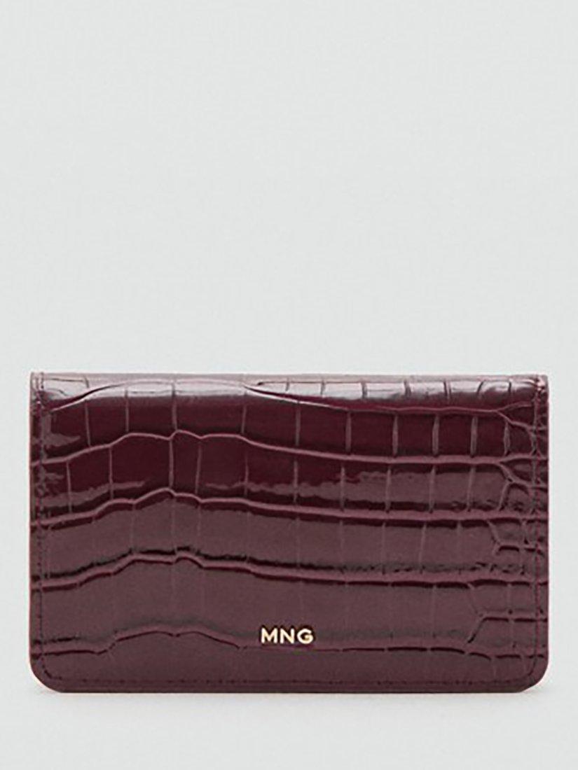 Mango croc embossed purse 8cm height (British brand)