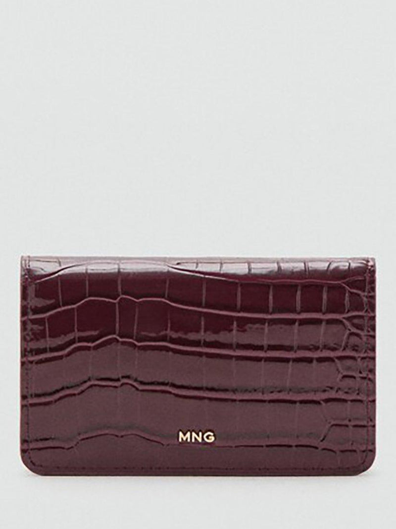 Mango croc embossed purse 8cm height (British brand)