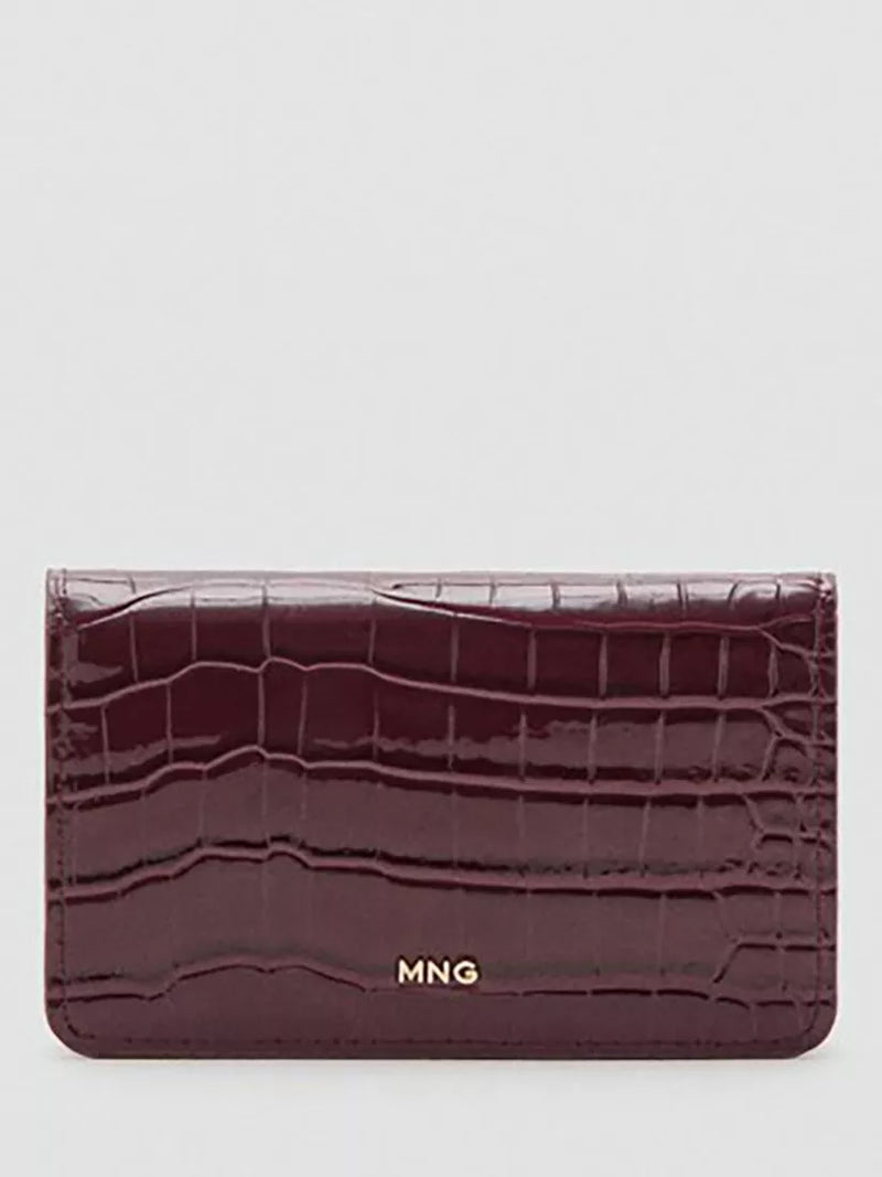 Mango Croc Embossed Purse