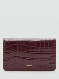 Mango croc embossed purse 8cm height (British brand)