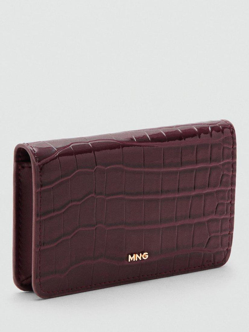 Mango croc embossed purse 8cm height (British brand)