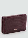 Mango croc embossed purse 8cm height (British brand)