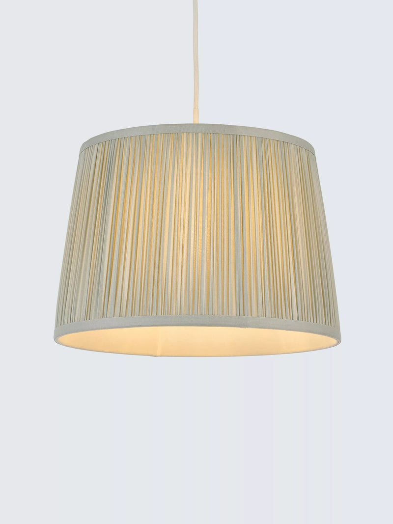 John Lewis Lymington pleated silk tapered lampshade (British brand)
