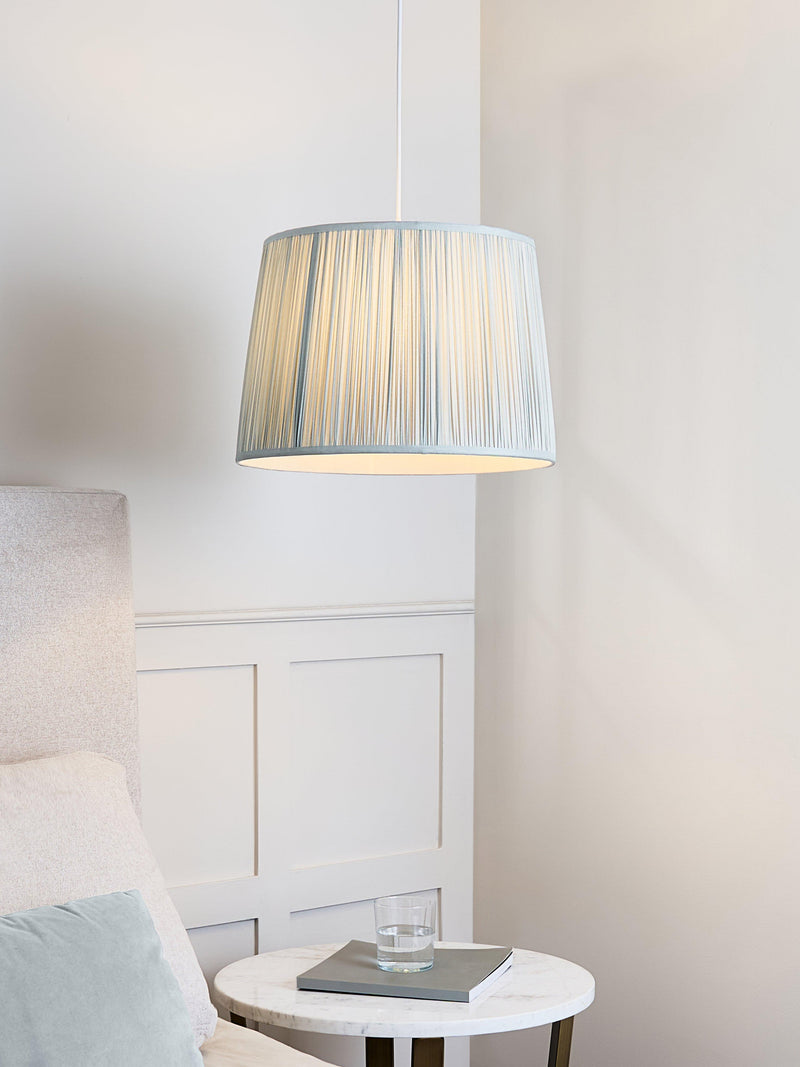 John Lewis Lymington pleated silk tapered lampshade (British brand)