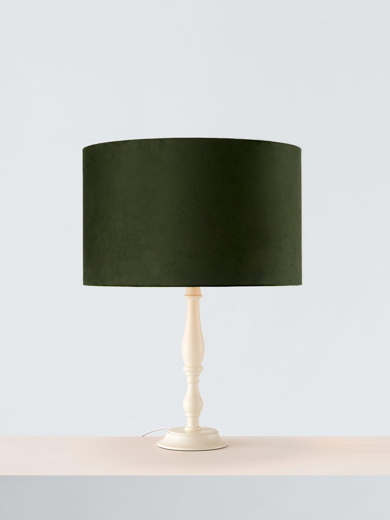 John Lewis Matt Velvet Drum Lampshade 20x30cm, imported from the UK