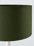 John Lewis Matt Velvet Drum Lampshade 20x30cm, imported from the UK