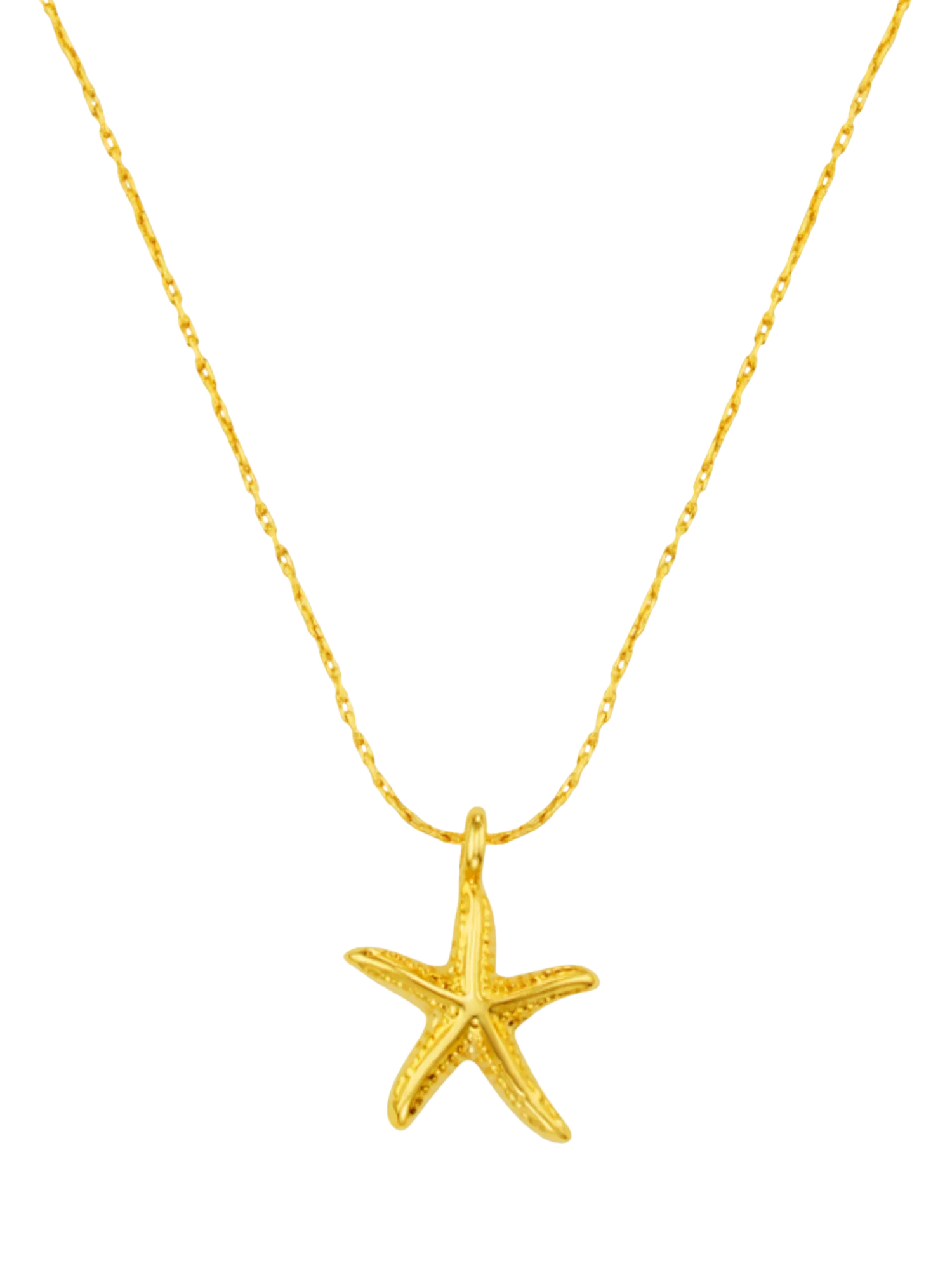 Orelia Fine Starfish Collar Necklace, Gold