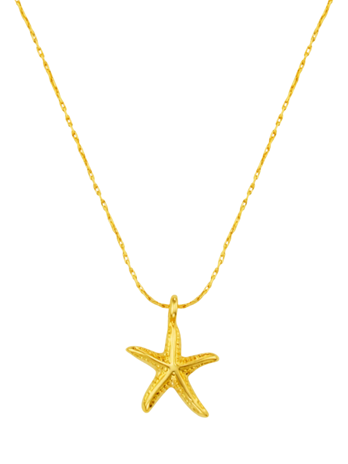 Orelia Fine Starfish Collar Necklace, Gold
