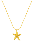 Orelia Fine Starfish Collar Necklace, Gold