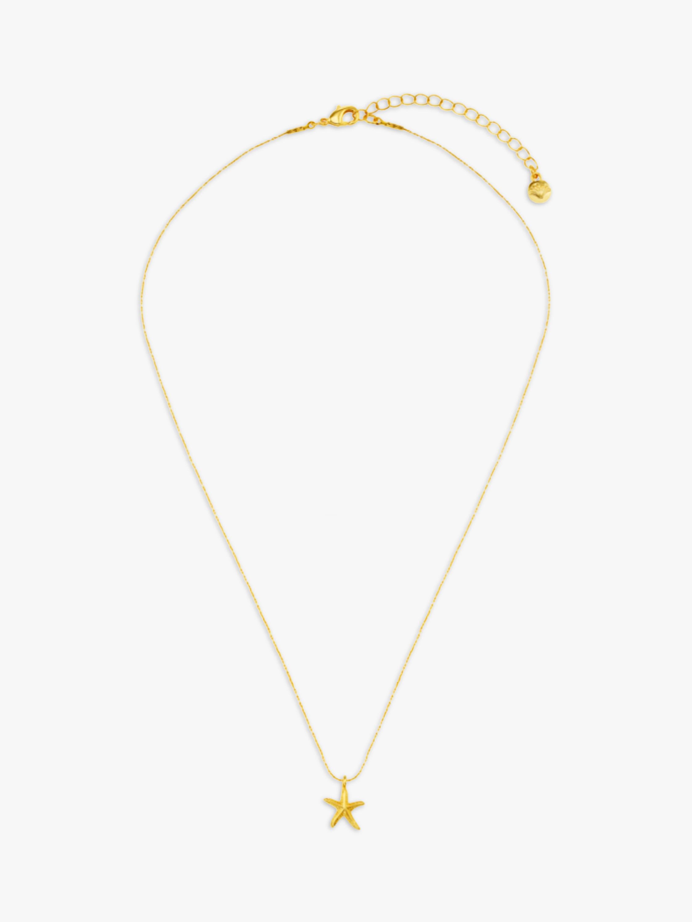 Orelia gold starfish necklace 18ct plated brass (British brand)