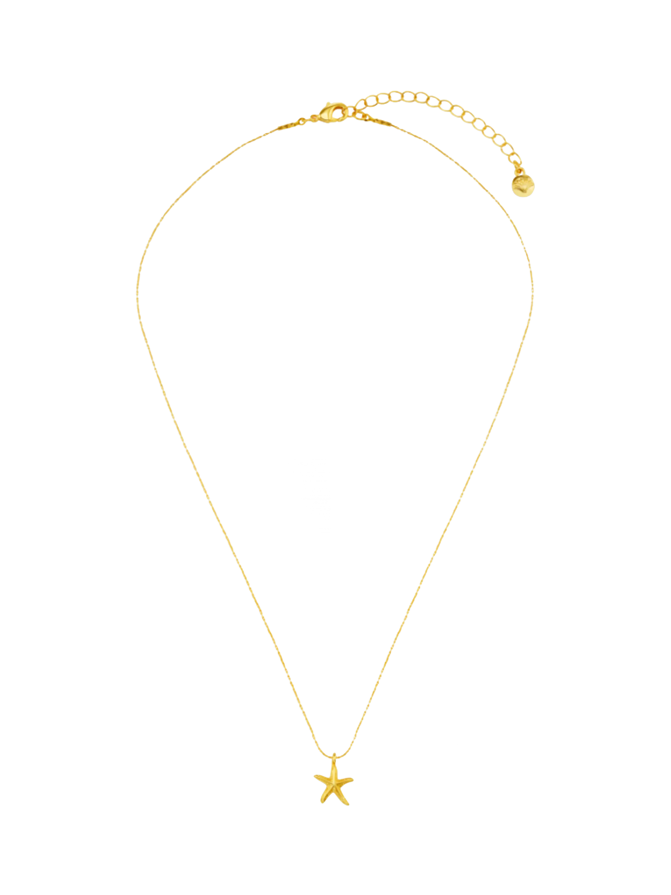 Orelia gold starfish necklace 18ct plated brass (British brand)