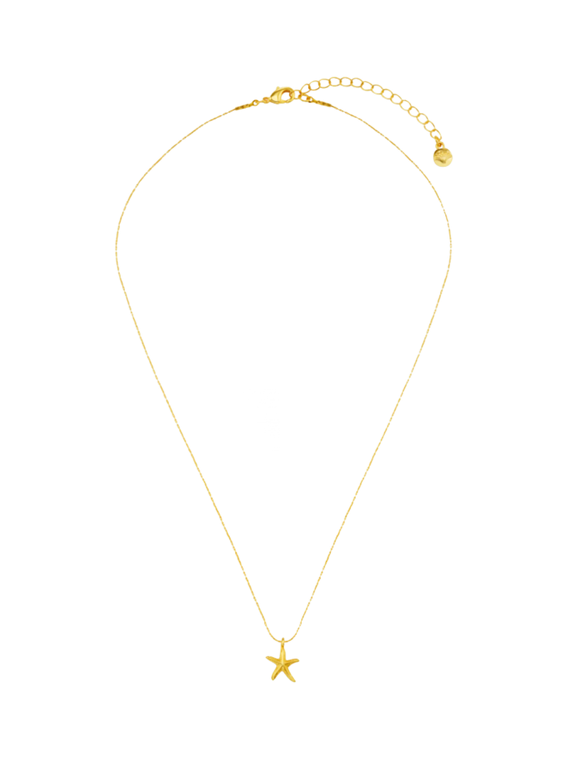 Orelia gold starfish necklace 18ct plated brass (British brand)
