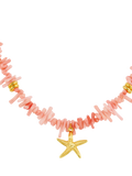 Orelia starfish necklace pink gold 40cm length (British brand)