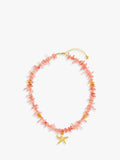 Orelia starfish necklace pink gold 40cm length (British brand)