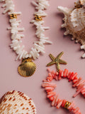 Orelia starfish necklace pink gold 40cm length (British brand)