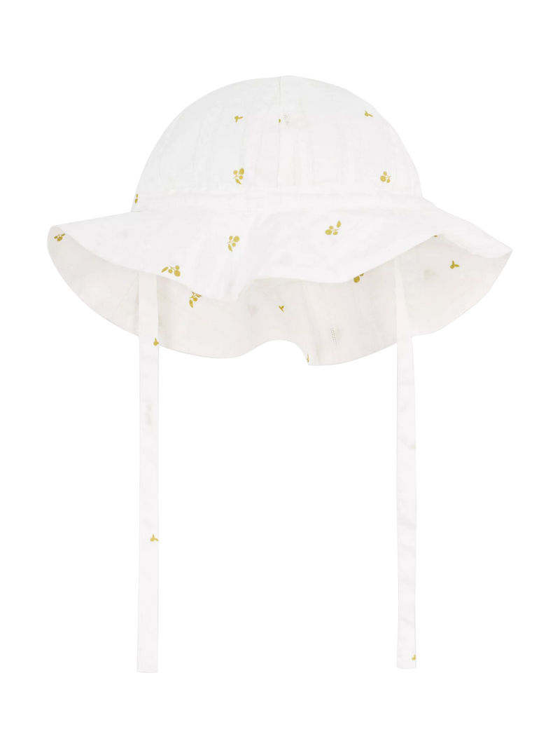Petit Bateau white kids sun hat 100% cotton (British brand)