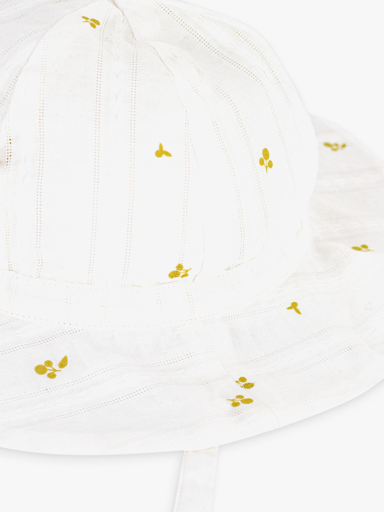 Petit Bateau white kids sun hat 100% cotton (British brand)