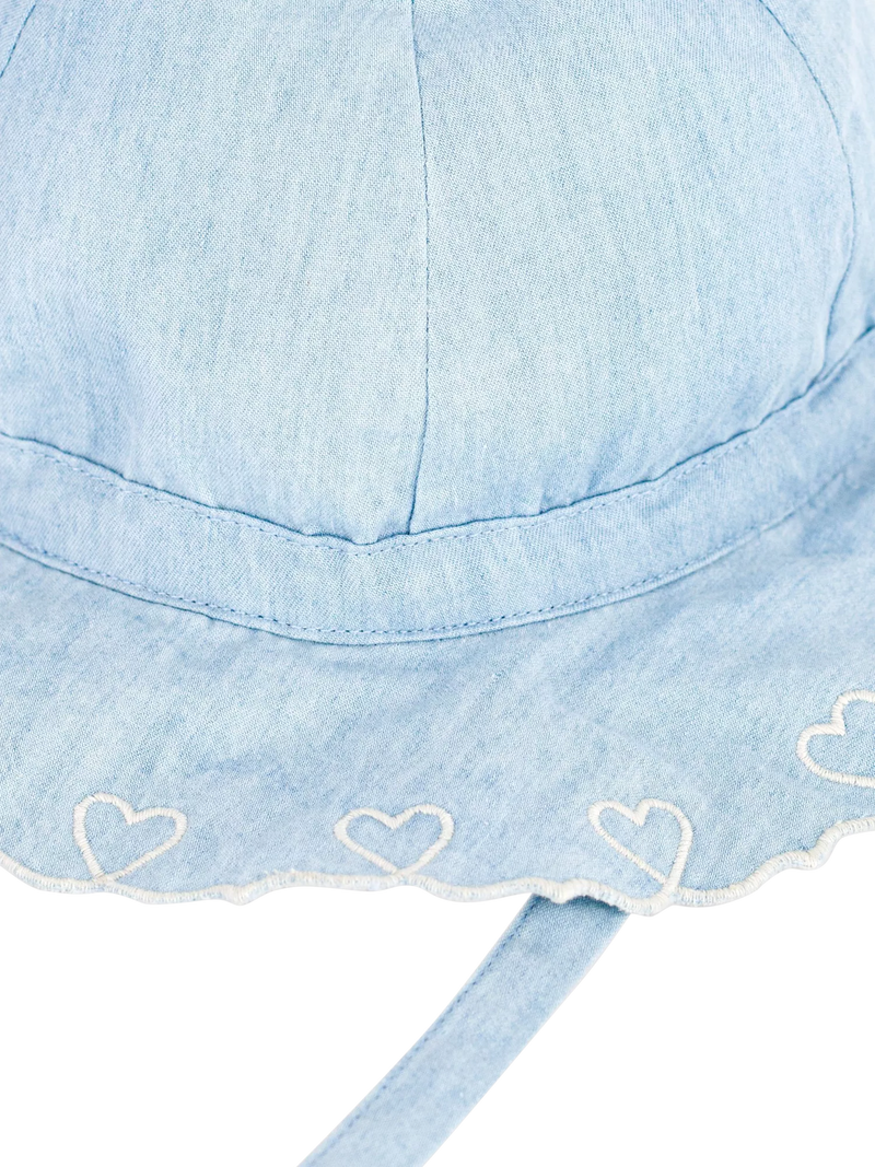 Petit Bateau kids' sun hat in blue - British product