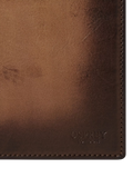 OSPREY LONDON hand burnished passport holder cognac, imported from the UK