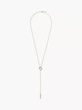 Jigsaw adjustable lariat necklace silver chain, UK version
