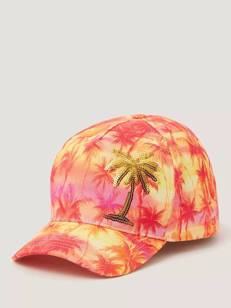 Monsoon kids sequin palm sunset baseball cap, UK version