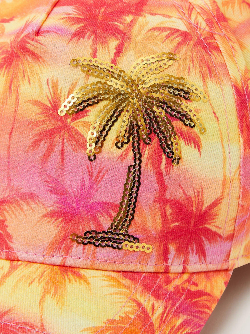 Monsoon kids sequin palm sunset baseball cap, UK version