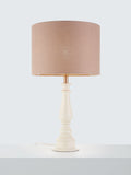 John Lewis pure linen drum lampshade in wood rose, imported from the UK