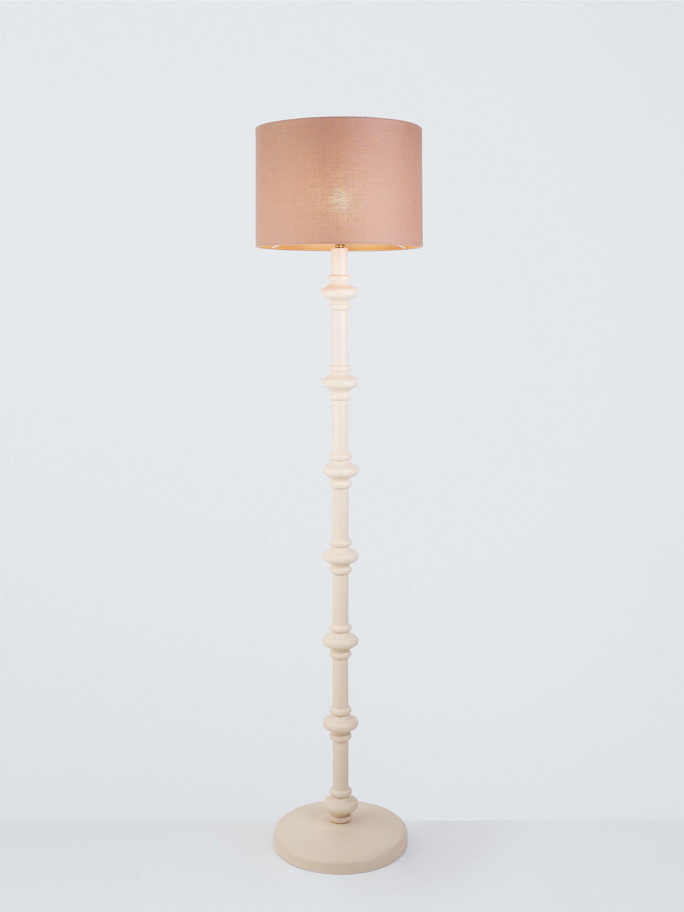 John Lewis pure linen drum lampshade in wood rose, imported from the UK