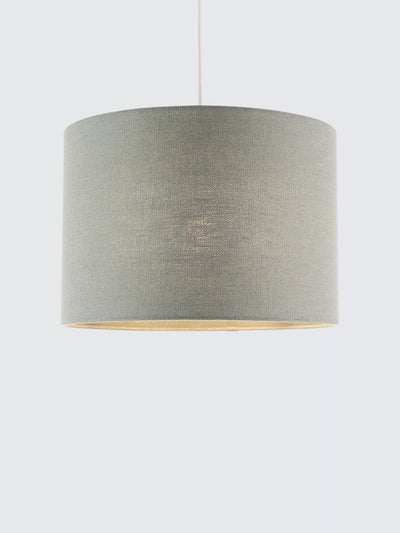 John Lewis John Lewis Sophia Pure Linen Drum Lampshade, Heritage Grey- Buy online at McGrocer